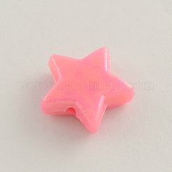 Цвет AB покрытием акриловые бусины&nbsp;SACR-Q106-01