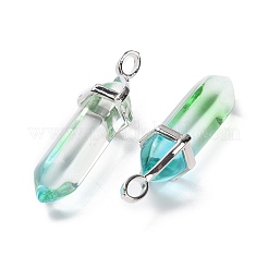 Ограненные стеклянные подвески&nbsp;KK-E282-01P-02