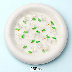 50шт прозрачные акриловые подвески PALLOY-FS00038-03