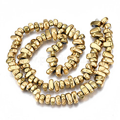 Гальванизировать немагнитных синтетический гематит бисер пряди G-T114-93G