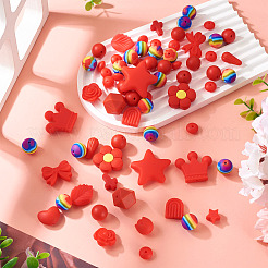 92 шт. прозрачные силиконовые фокусные бусины SIL-TA0002-85A