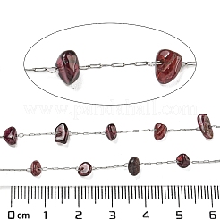 Цепи из нержавеющей стали 304 с окрашенной натуральной гранатовой крошкой CHS-G038-09P-03