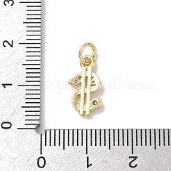 Латунные микропаве прозрачные кубические циркониевые подвески&nbsp;KK-A273-13G