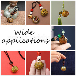 2 шт. 2-х стилевых гравированных полых деревянных подвесок&nbsp;WOOD-CA0001-59