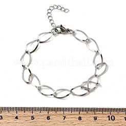 Браслеты-цепочки из нержавеющей стали 304 для женщин BJEW-A051-02P