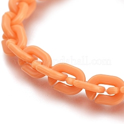 Непрозрачные акриловые кабельные цепи ручной работы AJEW-JB00768