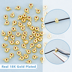 60шт латунные обжимные бусины&nbsp;FIND-UN0004-34A