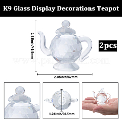 K9 стеклянные украшения дисплея&nbsp;DJEW-WH20003-09