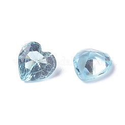 Прозрачные остроконечные стеклянные кабошоны&nbsp;LS-GLAA-WH0015-37C