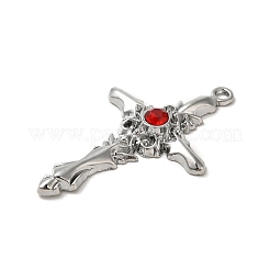 Большие подвески из сплава с рубиновыми стразами&nbsp;FIND-G067-15C-P