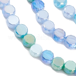 Градиент цвета гальваника стеклянные бусины нити&nbsp;X1-GLAA-E042-03C