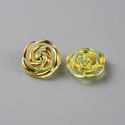 Прозрачного акрилового кнопки DIY-WH0032-17B