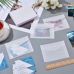 50 шт. пустых конвертов из пергаментной бумаги&nbsp;AJEW-PH0033-41