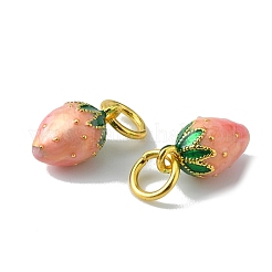 Латунь эмаль подвески&nbsp;KK-WH0045-031D