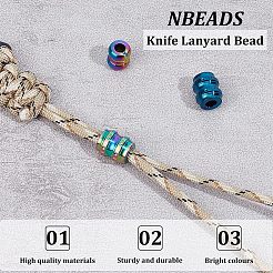 3 шт. 3 стиля походный инструмент повседневного использования титановый сплав парашютная веревка европейские бусины FIND-NB0004-97A