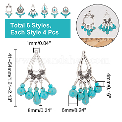 Набор подвесок из синтетической бирюзы&nbsp;G-AR0004-98