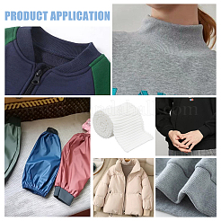 Ребристая ткань из 95% хлопка и 5% спандекса для манжет. OCOR-WH0082-148B