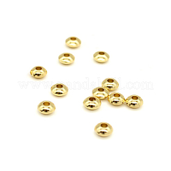 Настоящие 18k позолоченные латунные бусины&nbsp;KK-E702-17G-NF