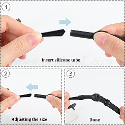 8 шт. эластичные нейлоновые ремешки для спортивных солнцезащитных очков&nbsp;AJEW-GF0010-54