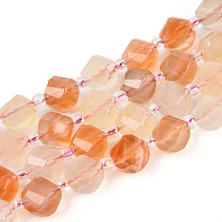 Естественный желтый агат бисер нитей G-T144-24A-06