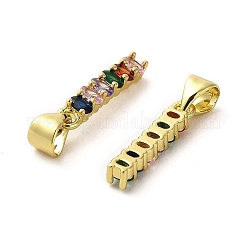 Подвески из латуни с покрытием из настоящего 18-каратного золота KK-B077-06G