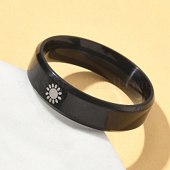 201 перстень из нержавеющей стали для мужчин RJEW-Z092-01EB-01