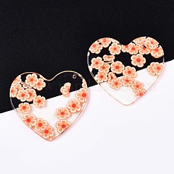 Прозрачные прозрачные подвески из ацетата целлюлозы (смолы) KY-T040-56D