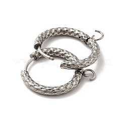 Фурнитура для сережек-колец из нержавеющей стали 201 STAS-I695-02D