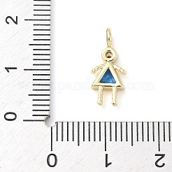 Латунные микро проложить кубического циркония подвески ZIRC-I356-17G-B08