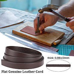 3 шт. плоский кожаный шнур для украшений&nbsp;WL-GF0001-16C-01