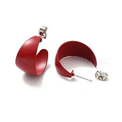 Массивные серьги-гвоздики из нержавеющей стали 304&nbsp;EJEW-P202-10P-04