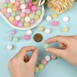 100 шт. Непрозрачные акриловые бусины&nbsp;OACR-PA0001-31A