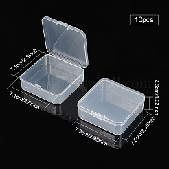 Прозрачные пластиковые бусины CON-WH0073-78B