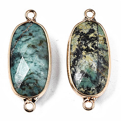 Соединители из натуральной африканской бирюзы (яшмы)&nbsp;G-S359-337B