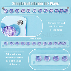 2шт. 2-х цветная акриловая вешалка для ювелирных изделий AJEW-PH0002-59