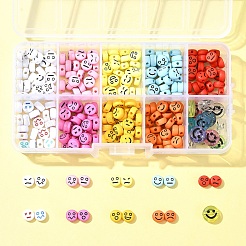 10 цвет непрозрачных акриловых бусин MACR-FS0001-77