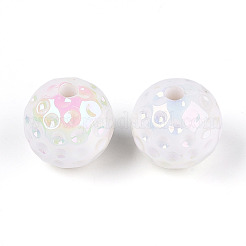 Непрозрачные акриловые бусины с УФ-покрытием&nbsp;OACR-T028-63A