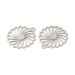 Долговечный латунный кулон с филигранью и стразами KK-K336-28P