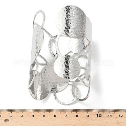 Браслеты-манжеты из нержавеющей стали 304 для женщин&nbsp;BJEW-V006-01B-P