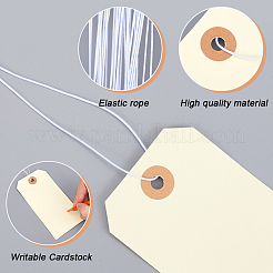 100 шт. чистые бумажные ценники со шнуром FIND-SP0002-91B