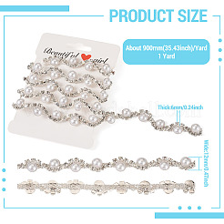 Полукруглые железные цепочки со стразами&nbsp;FIND-TAC0007-17C