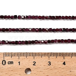 Гранат природный бисер нитей&nbsp;LS-G-RM2025-32B-01