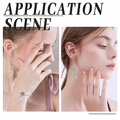 60 шт. подвески из нержавеющей стали 304 двух цветов STAS-DC0009-71