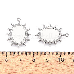 Подвеска-кабошон из не тускнеющей нержавеющей стали 304&nbsp;LS-STAS-T065-90P