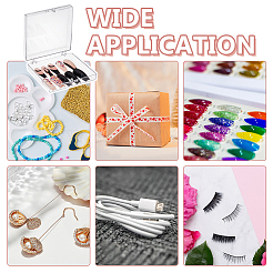 40 шт. квадратный акриловый пустой чехол для хранения брони для ношения на руке своими руками MRMJ-OC0004-13