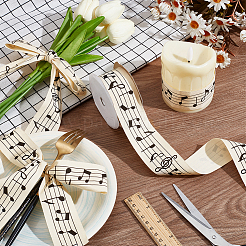 Ленты с принтом из хлопка длиной 10 м.&nbsp;DIY-WH0580-02C