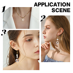 Подвески из гальванического стекла 24шт. EGLA-SC0001-12