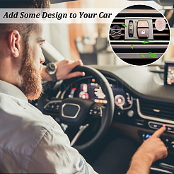 4 шт. 4 стильных овальных зажима для вентиляционных отверстий автомобиля с драгоценными камнями&nbsp;JEWB-AB00027