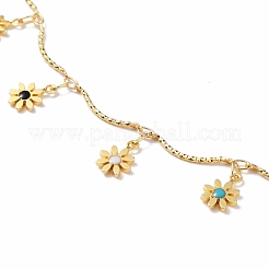 Ожерелья с подвесками из латуни и эмалью&nbsp;NJEW-JN03222