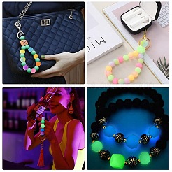 50 шт. светящиеся шестигранные пищевые силиконовые бусины&nbsp;SIL-CJ0001-39